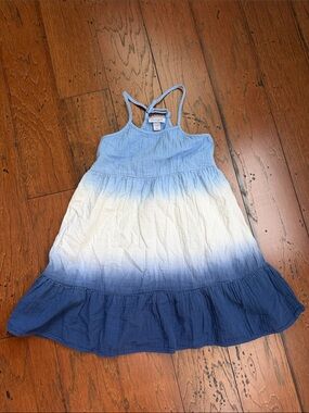 Cat & Jack Blue Ombre Sleeveless Girls Dress 100% cotton